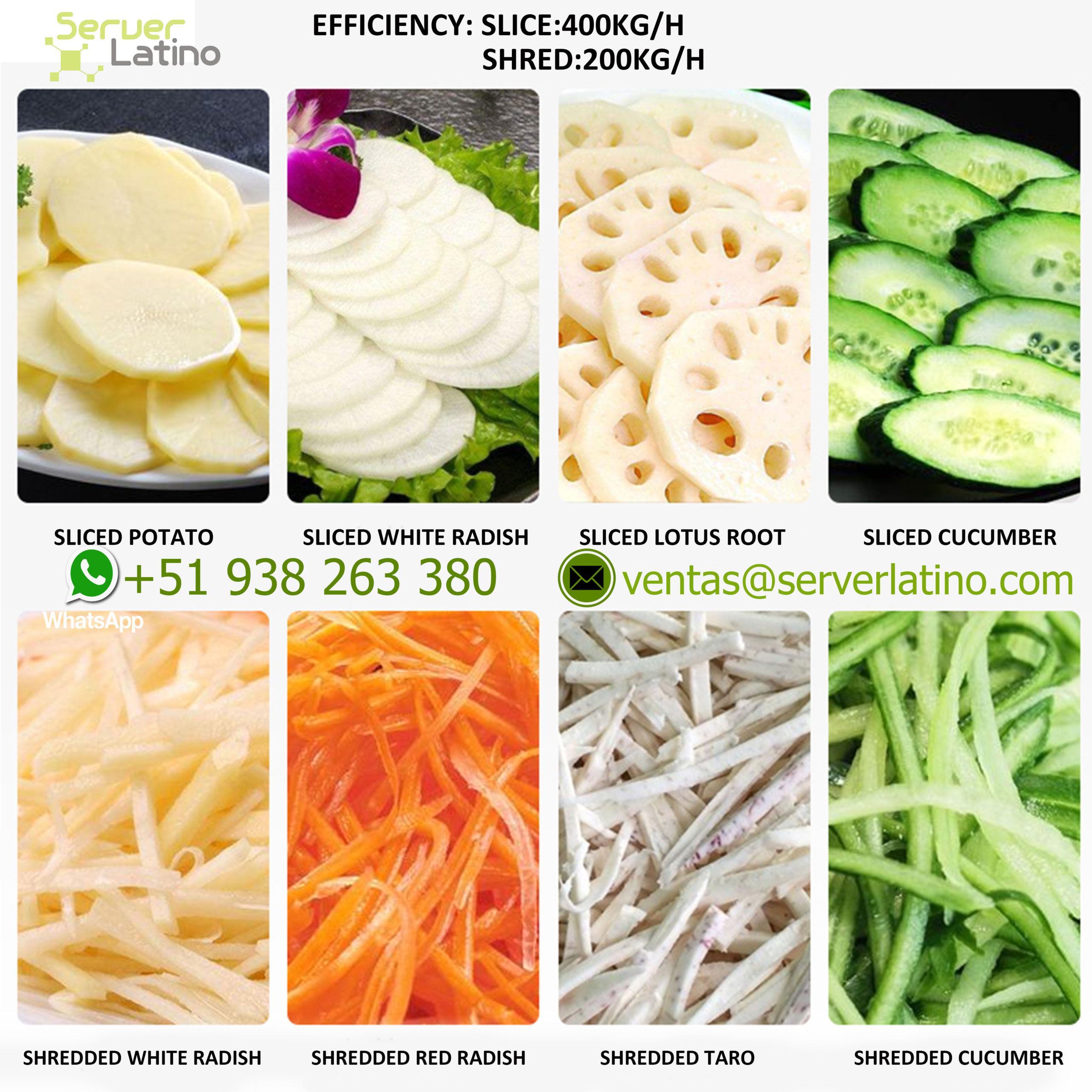 Cortadora Industrial para Frutas y Vegetales - Imagen 3