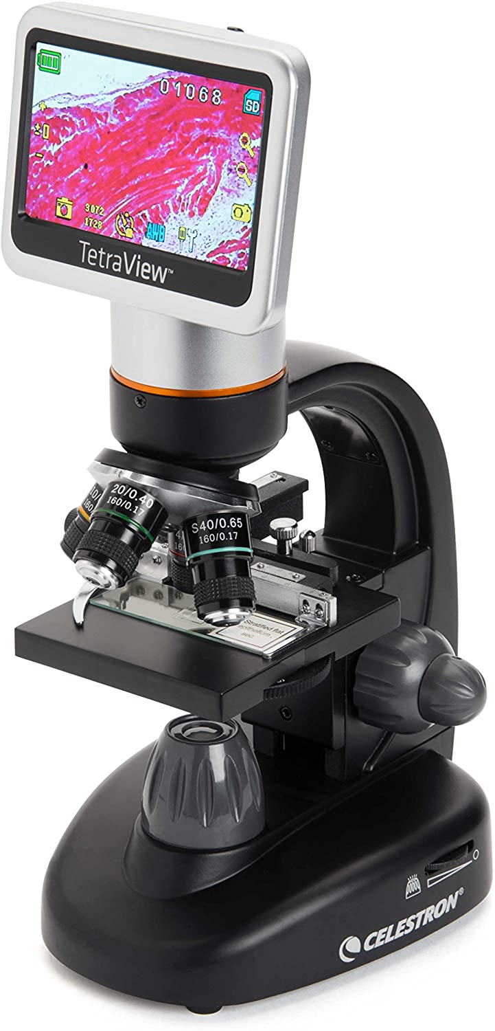 Microscopio Biológico Digital TetraView LCD 5MP Celestron - Imagen 2