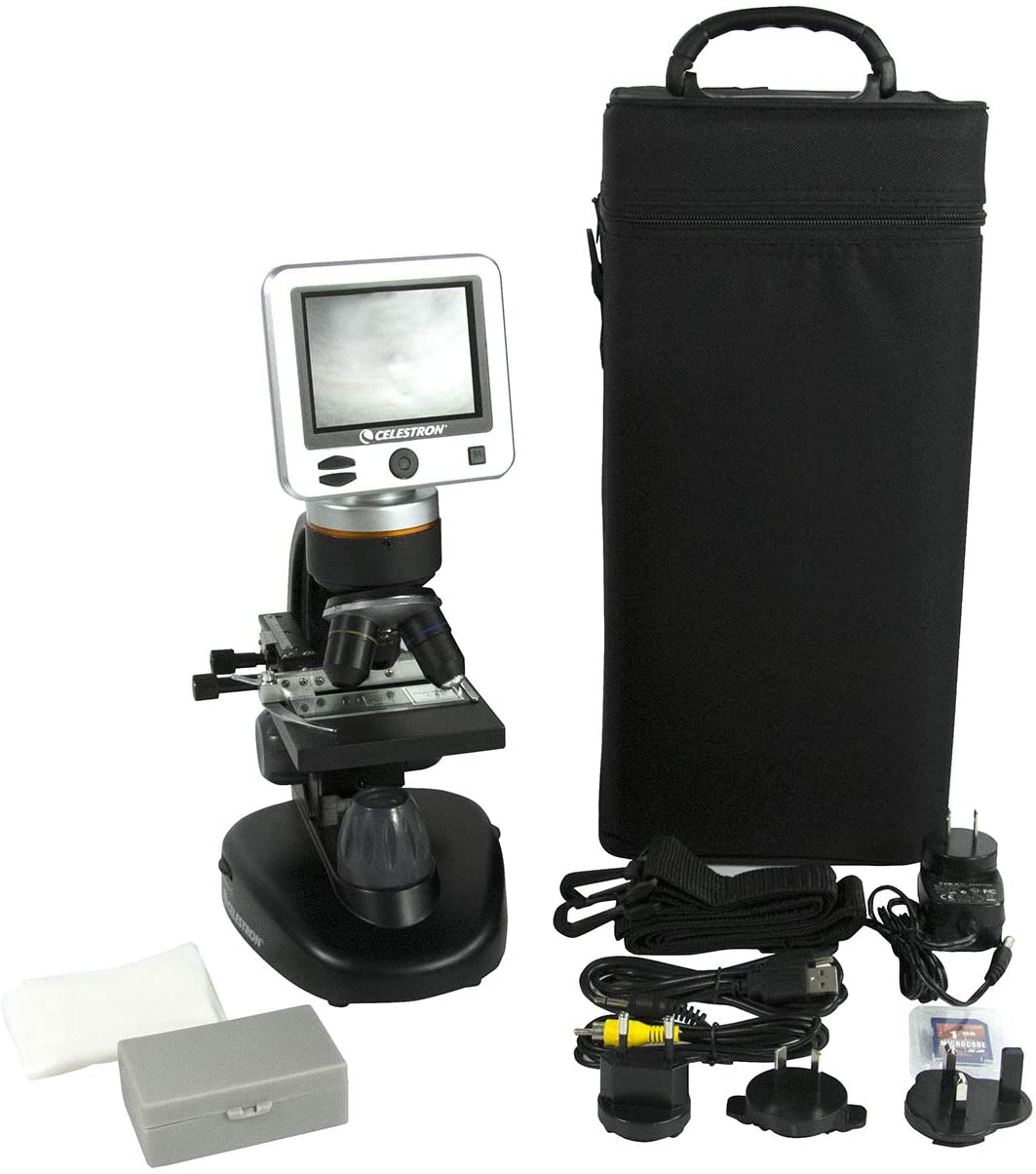 Microscopio Celestron Digital LCD II – Microscopio Biológico con Cámara Digital