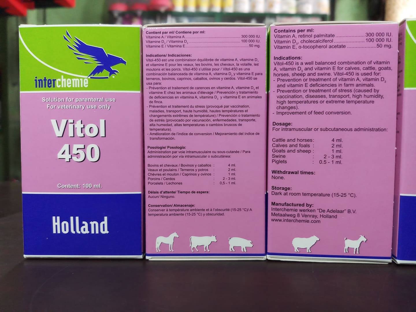 VITOL-450 vitaminas A, D3 y E - Imagen 4