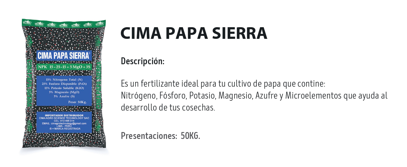 NKP Sierra Papa 15-25-15 - Imagen 2