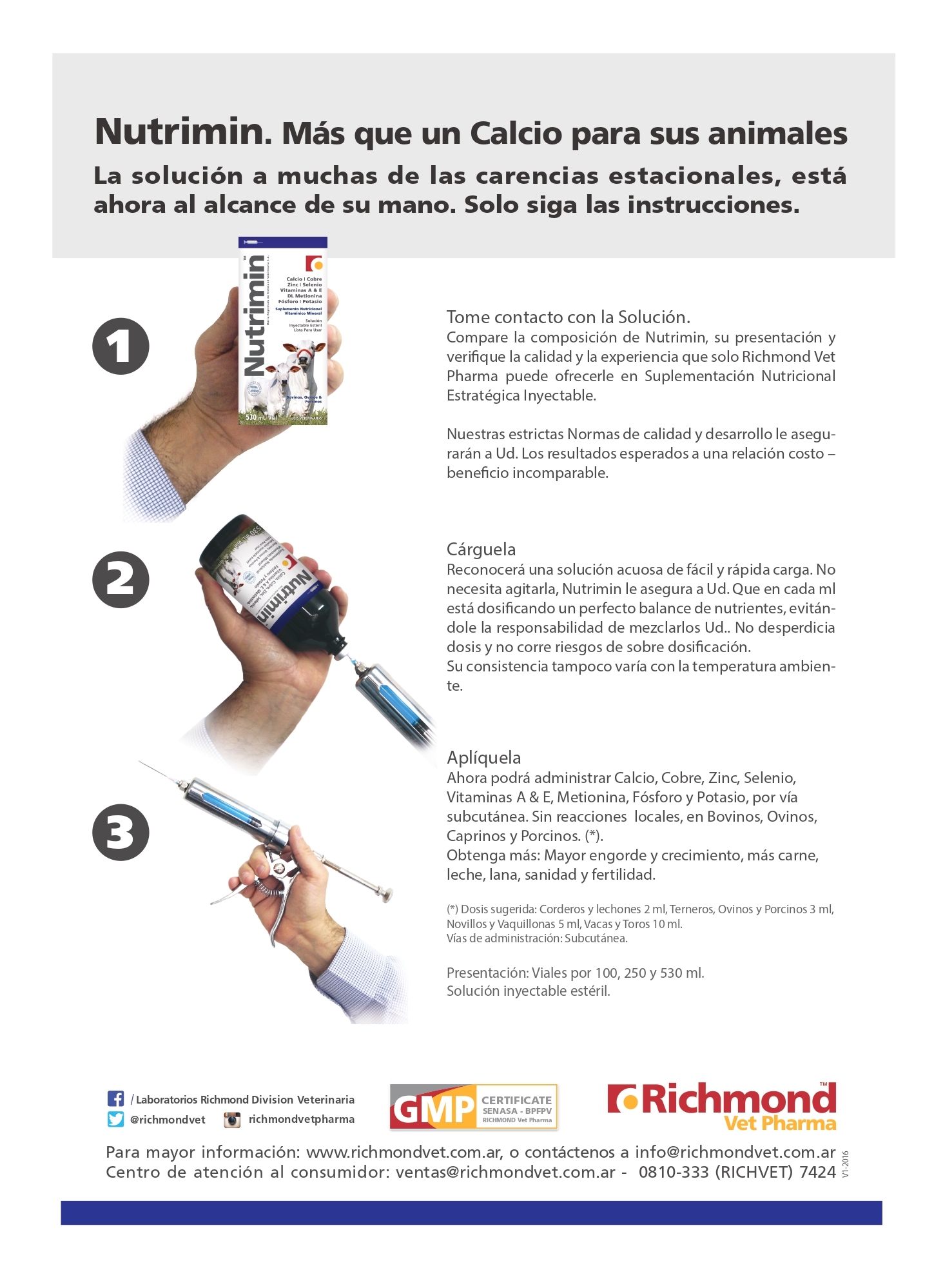 NUTRIMIN es un suplemento nutricional inyectable - Imagen 3
