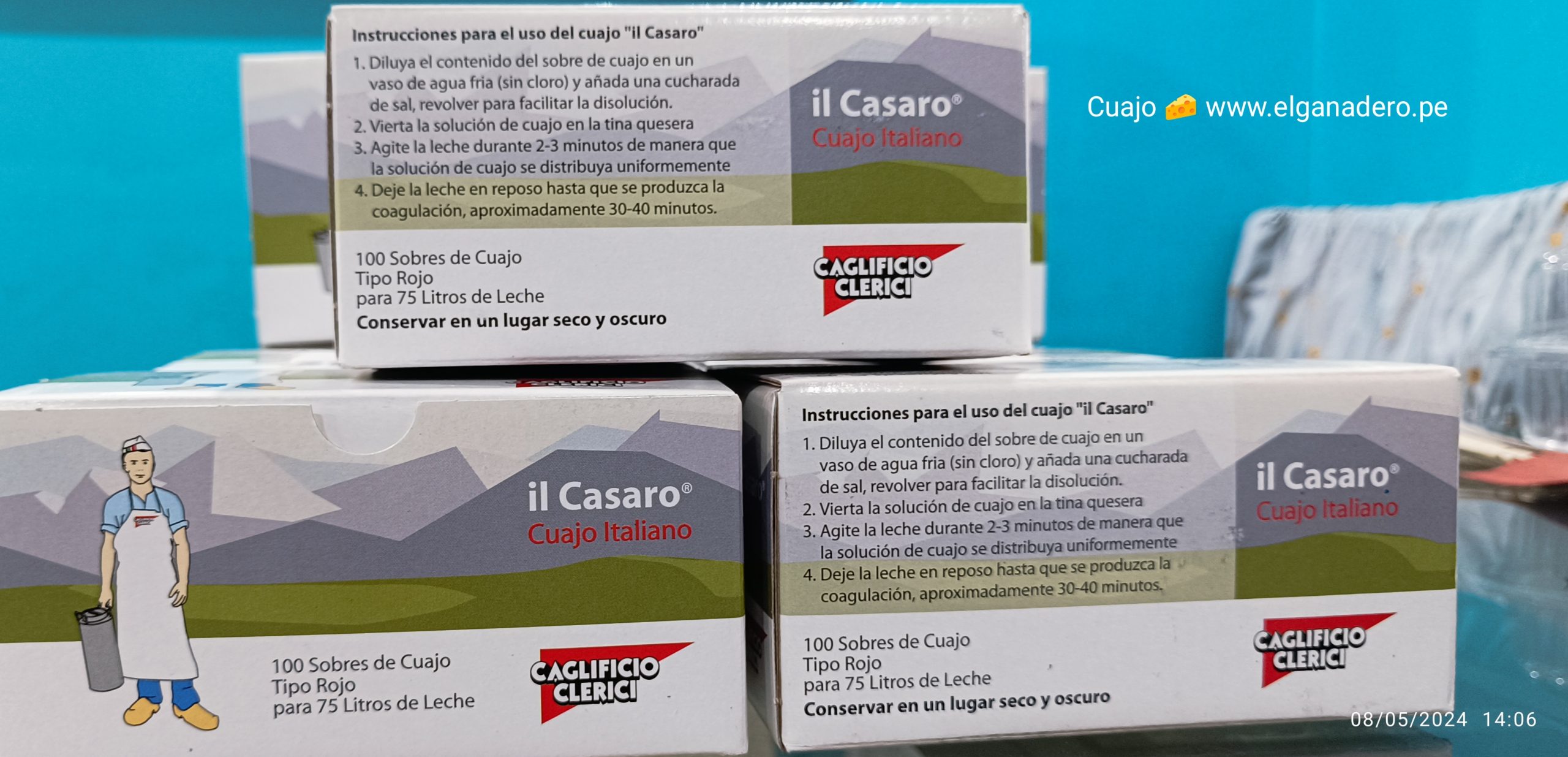 Cuajo en Sachets 75 Litros – IL CASARO - Imagen 4
