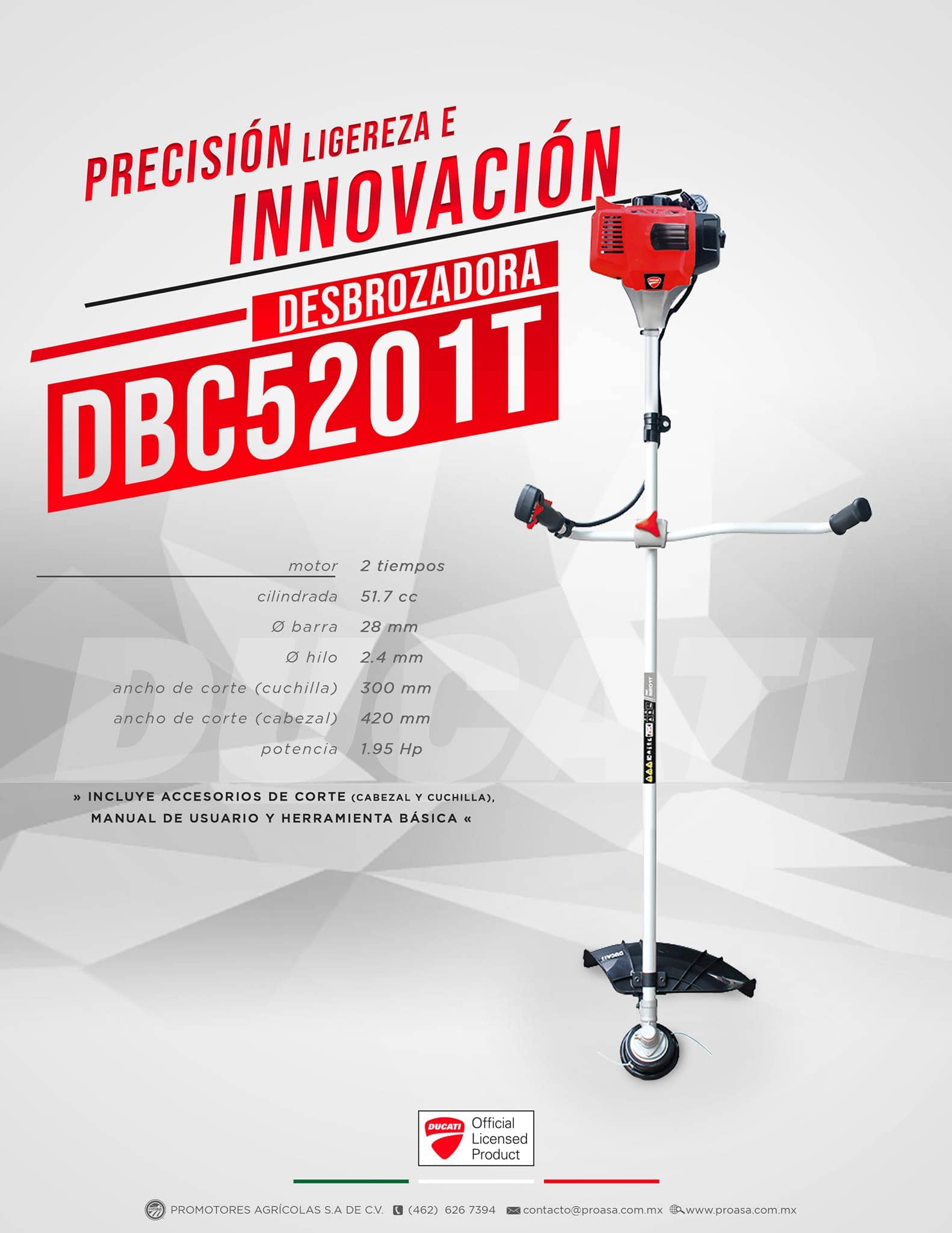 Motoguadaña Segadora DUCATI DBC5201TS - Imagen 5