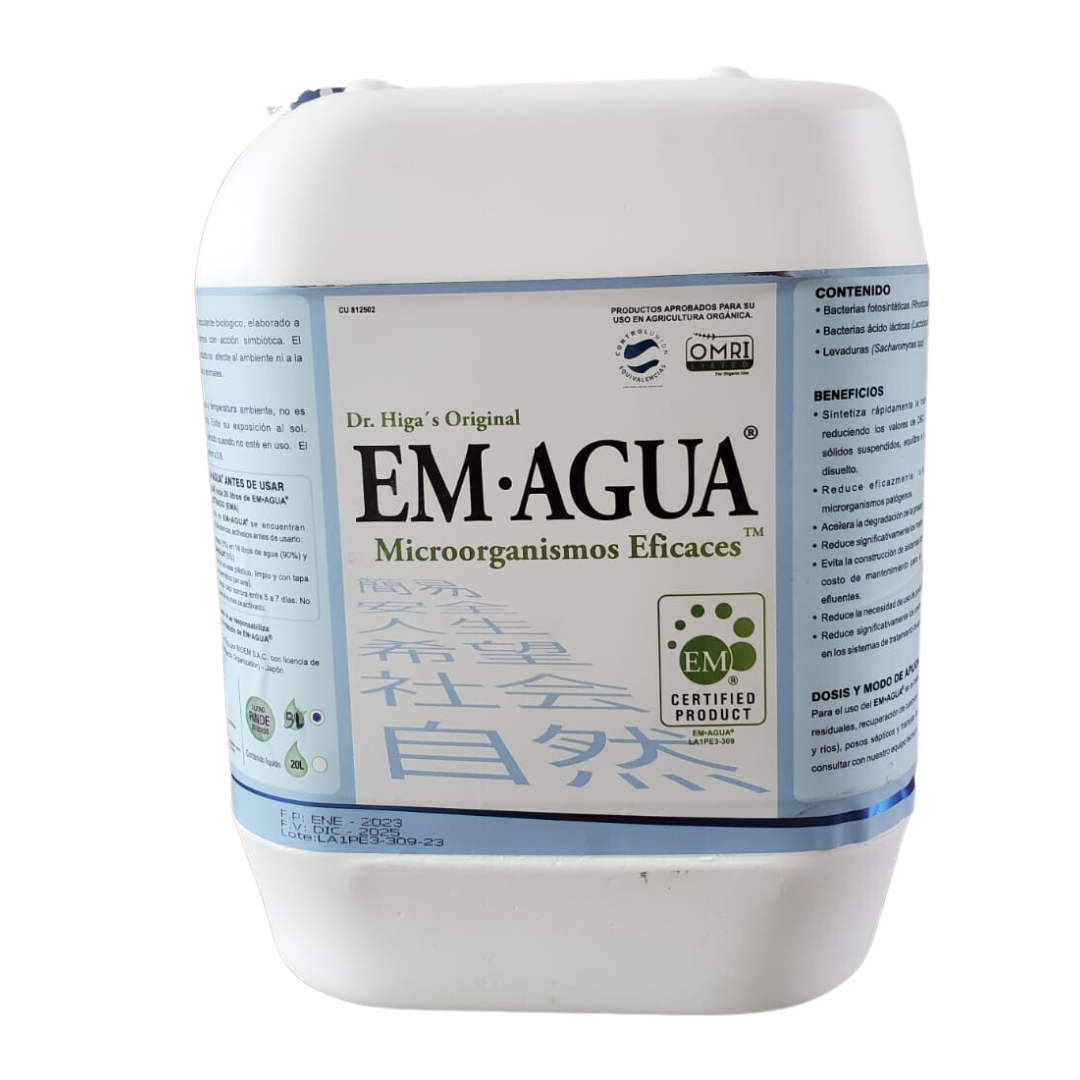 EM. AGUA MICROORGANISMOS EFICACES