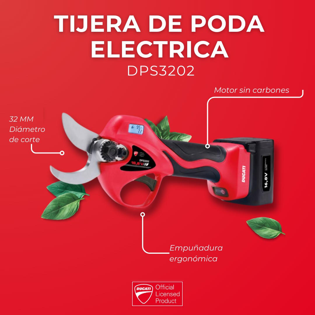 Ducati Tijeras de Podar de Batería DPS3202 - Imagen 2