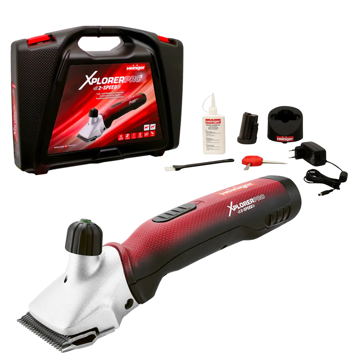 Tuzadora Esquiladora Heiniger Xplorer Pro con Batería de Litio - Imagen 16