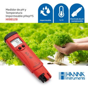 MEDIDOR DE PH Y TEMPERATURA HANNA pHep®5 HI98128