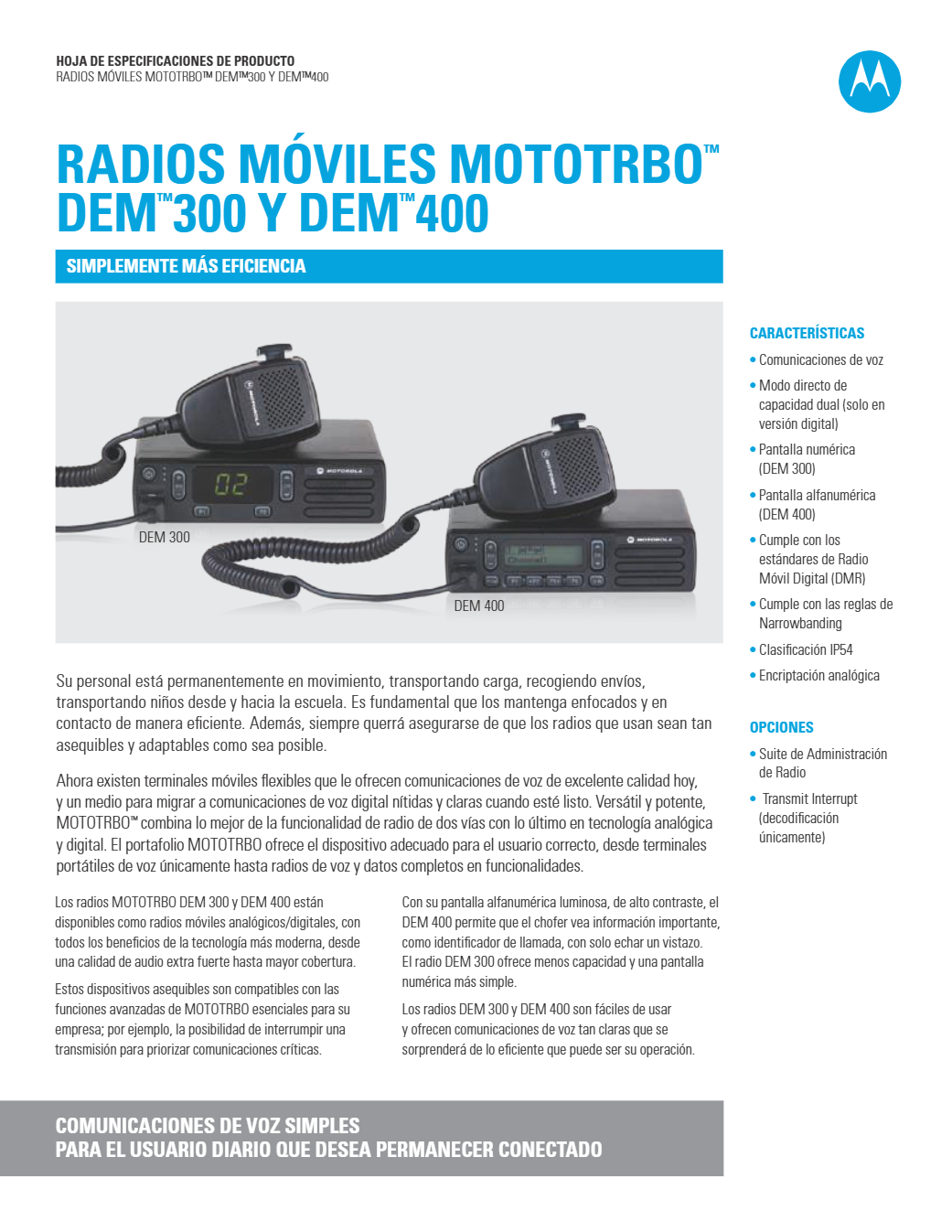 Radio Base Motorola Modelo DEM 400 - Imagen 3
