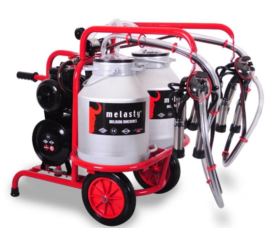Máquina de Ordeño Portátil Melasty TY 2-2 AK-GE | Doble | 2 x 30 L | Motor Gasolina 6.5 HP - Imagen 3